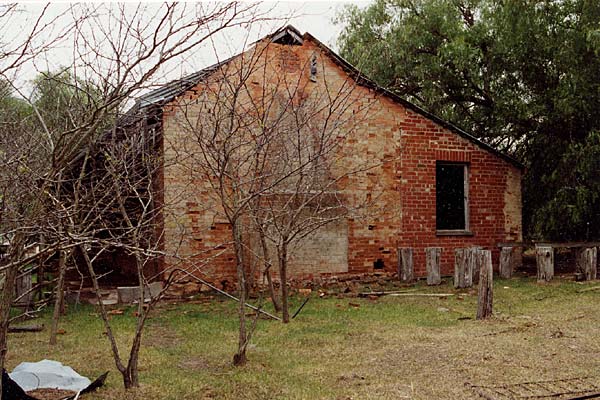 The south-western wall of the homestead